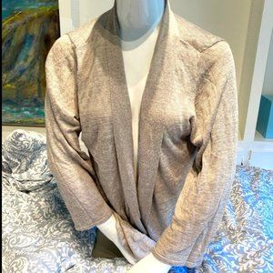 Gray Cardigan Blue Illustration